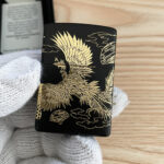 Japanese Zippo gold-plated lacquer art phoenix lighter
