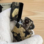 Japanese Zippo gold-plated lacquer art phoenix lighter – alternate view 8