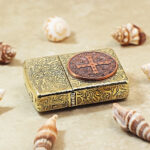 KZ498 five-sided engraving with copper medal and hinge cross