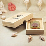 KZ498 copper medallion Constantine lighter in wooden presentation box