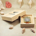KZ500 dual sterling silver medallion lighter in wooden presentation box