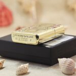 KZ506 ancient beauty engraved lighter base stamp and box display