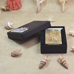 KZ509 five-side Flower Fairy Zippo Armor lighter in an open presentation box