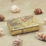 KZ510 reclining woman and floral engraving on the brass Armor case