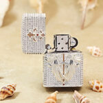 Zippo Silver-Tone Full Crystal Angel Wings Jacket Lighter – alternate view 2