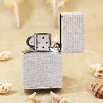 Zippo Silver-Tone Full Crystal Angel Wings Jacket Lighter – alternate view 3