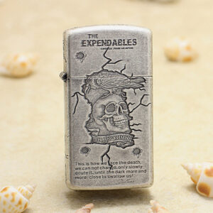 Zippo Slim Antique Silver The Expendables Lighter