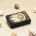 Japanese Zippo Maki-e urushi Buddha gold leaf lighter – alternate view 4