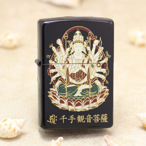 Japanese Zippo Traditional Crafts Maki-e Urushi Buddha Lighter