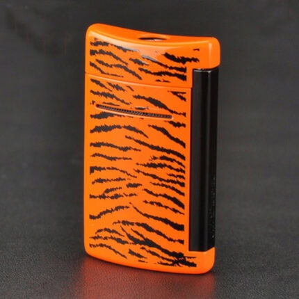 S.T. Dupont MiniJet Orange and Black Tiger torch lighter 010073