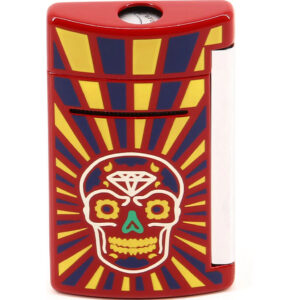 S.T. Dupont MiniJet Red Day Of The Dead Torch Lighter 10086