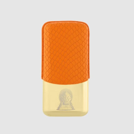 S.T. Dupont 183043 Game of Thrones Fire Orange three-cigar case front view