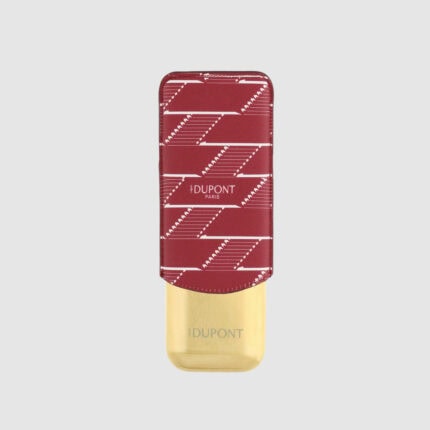 S.T. Dupont Monogram 1872 burgundy 2-cigar case 183478 front view