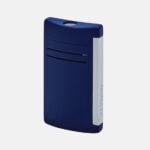 S.T. Dupont MaxiJet 020027 matte blue torch lighter with chrome side ignition