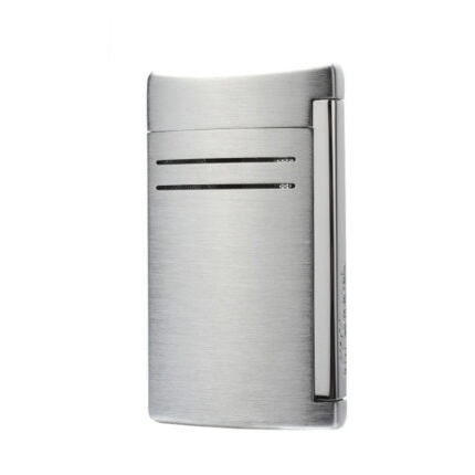 S.T. Dupont MaxiJet 20144N brushed chrome torch lighter front view