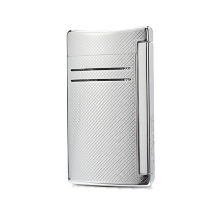 S.T. Dupont MaxiJet 020157N chrome grid torch lighter front view