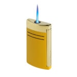 S.T. Dupont MaxiJet 020175 honey and gold lighter with blue jet flame