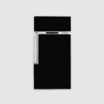S.T. Dupont Biggy Black Lacquer Chrome Lighter 025001 rear view