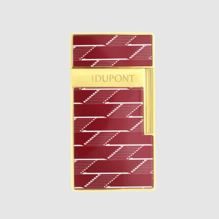 S.T. Dupont Biggy Burgundy Monogram 1872 Lighter 025078B front view