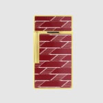 S.T. Dupont Biggy Burgundy Monogram 1872 Lighter 025078B rear view