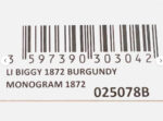 S.T. Dupont Biggy Burgundy Monogram 1872 Lighter reference label 025078B