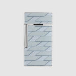 S.T. Dupont Biggy Grey Monogram 1872 Lighter 025080 rear view