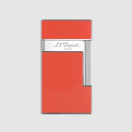S.T. Dupont Slimmy coral lacquer and chrome torch lighter 028006