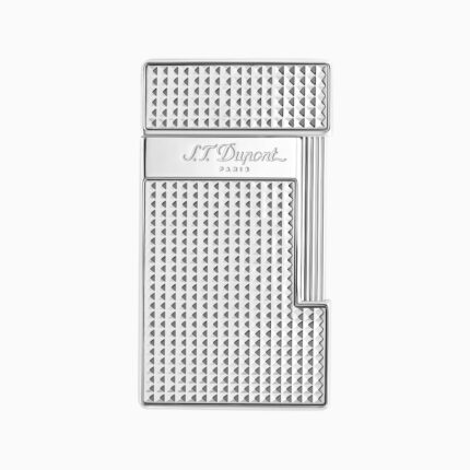 S.T. Dupont Slimmy Diamond-Point silver torch lighter 028010