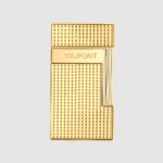 S.T. Dupont Slimmy Diamond-Point Gold torch lighter 028119