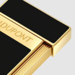 S.T. Dupont Slimmy Black Lacquer and Gold torch lighter 028222 — additional product view 1