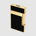 S.T. Dupont Slimmy Black Lacquer and Gold torch lighter 028222 — additional product view 3