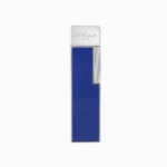 S.T. Dupont Twiggy indigo blue lacquer and chrome lighter 030005