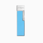 S.T. Dupont Twiggy sky blue lacquer and chrome lighter 030007