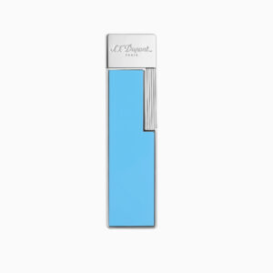 S.T. Dupont Twiggy Sky Blue Lacquer & Chrome Lighter 030007