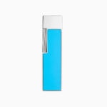 S.T. Dupont Twiggy sky blue lacquer and chrome lighter 030007 – product view 2