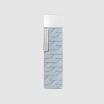 S.T. Dupont Twiggy Monogram 1872 grey and silver lighter 030080 – product view 2