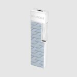 S.T. Dupont Twiggy Monogram 1872 grey and silver lighter 030080 – product view 3