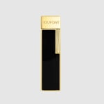 S.T. Dupont Twiggy black lacquer and gold lighter 030112