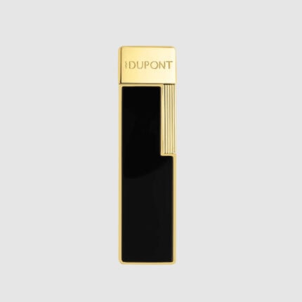 S.T. Dupont Twiggy black lacquer and gold lighter 030112