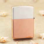 Zippo Bimetal Sterling Silver Lid Copper Lighter 48694 – detail 2