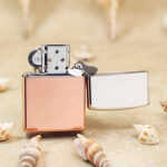 Zippo Bimetal Sterling Silver Lid Copper Lighter 48694 – detail 4