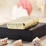 KZ371 Dragon Eye engraved lighter displayed on the original Zippo box
