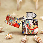 Zippo Masked Beauty with Solar Eclipse full-wrap color lighter – alternate view 2