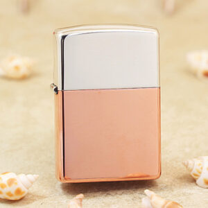 Zippo Limited Edition Bimetal Sterling Silver With Copper Lighter 48694