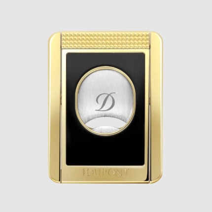 S.T. Dupont 003393 black lacquer and gold cigar cutter stand