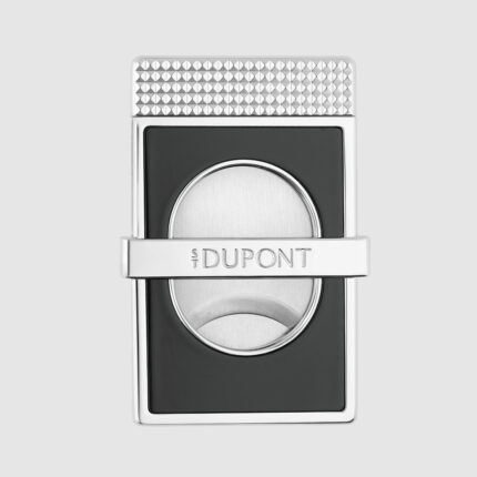 S.T. Dupont Slim Perfect Cut black and chrome cigar cutter 003480