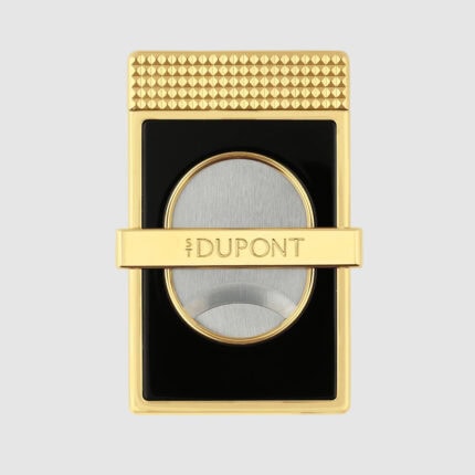 S.T. Dupont Slim Perfect Cut black and gold cigar cutter 003482