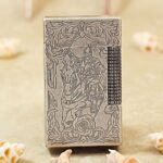 Karl Wieden KW-T0250A antique silver knight and rose lighter front