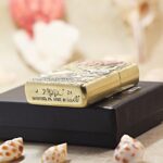 KZ135 engraved brass Zippo Armor lighter base stamp and reverse detail