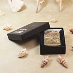 KZ135 five-side nature engraved Zippo Armor lighter in an open presentation box